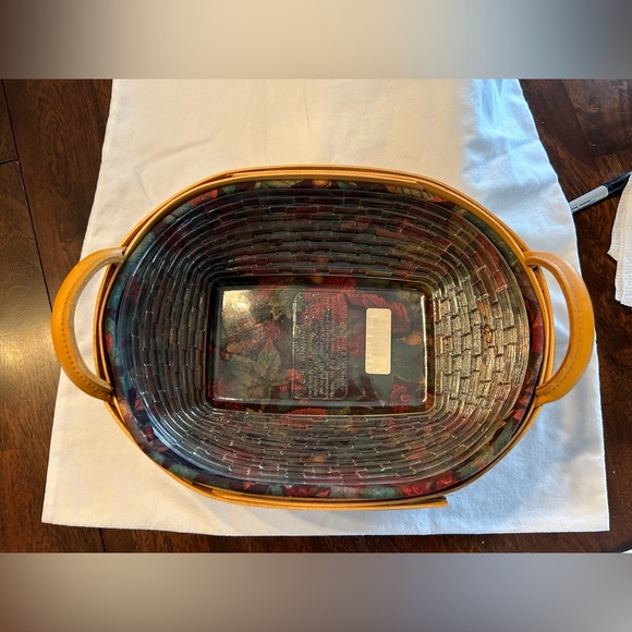 Retired Longaberger 2001 Autumn Reflections Large Blessings Basket - Picture 7 of 11
